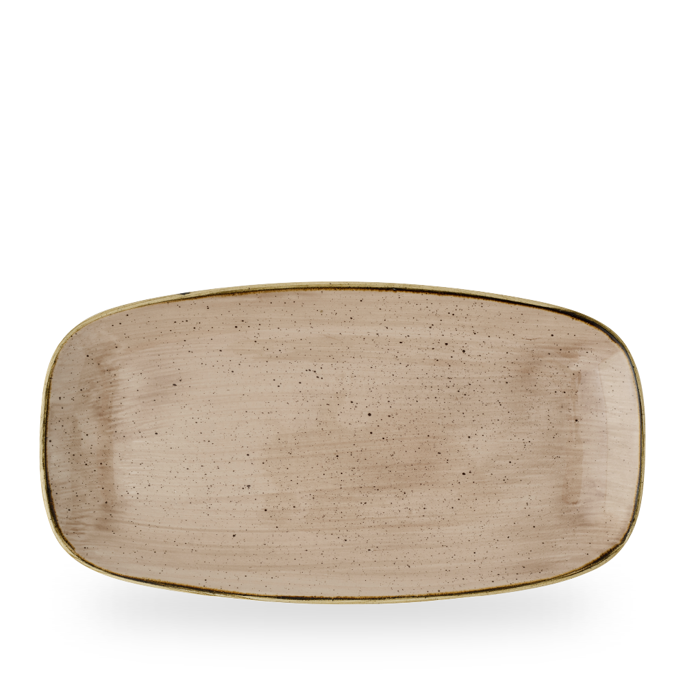 Churchill, Stonecast : Truffle - Chefs Platte rechteckig, 35 x 18,9 cm