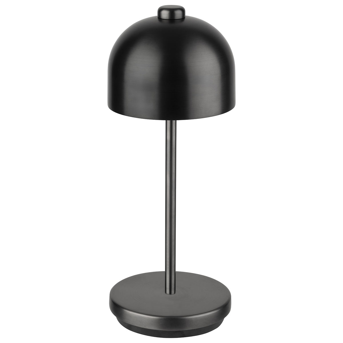 Tischleuchte JOSEF MINI, Metall, Farbe: gunmetal, 1x LED 2,2 W / 170 lm, dimmbar in 3 Stufen, D: 8 cm, H: 20,5 cm