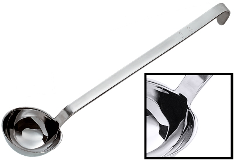 Schöpfkelle, Edelstahl, I: 0,03 ltr., D: 5 cm, Stiellänge: 27 cm