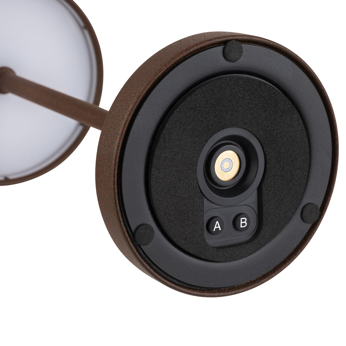 Tischleuchte MERLE MINI, Metall, Farbe: rostfarben, 1x LED 1,0 W / 100 lm, dimmbar in 3 Stufen, D: 9 cm, H: 25 cm