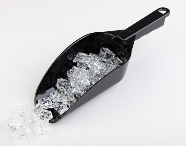 Eisschaufel 10 x 6 cm, L: 29 cm, I: 0,7 ltr., Polycarbonat, schwarz