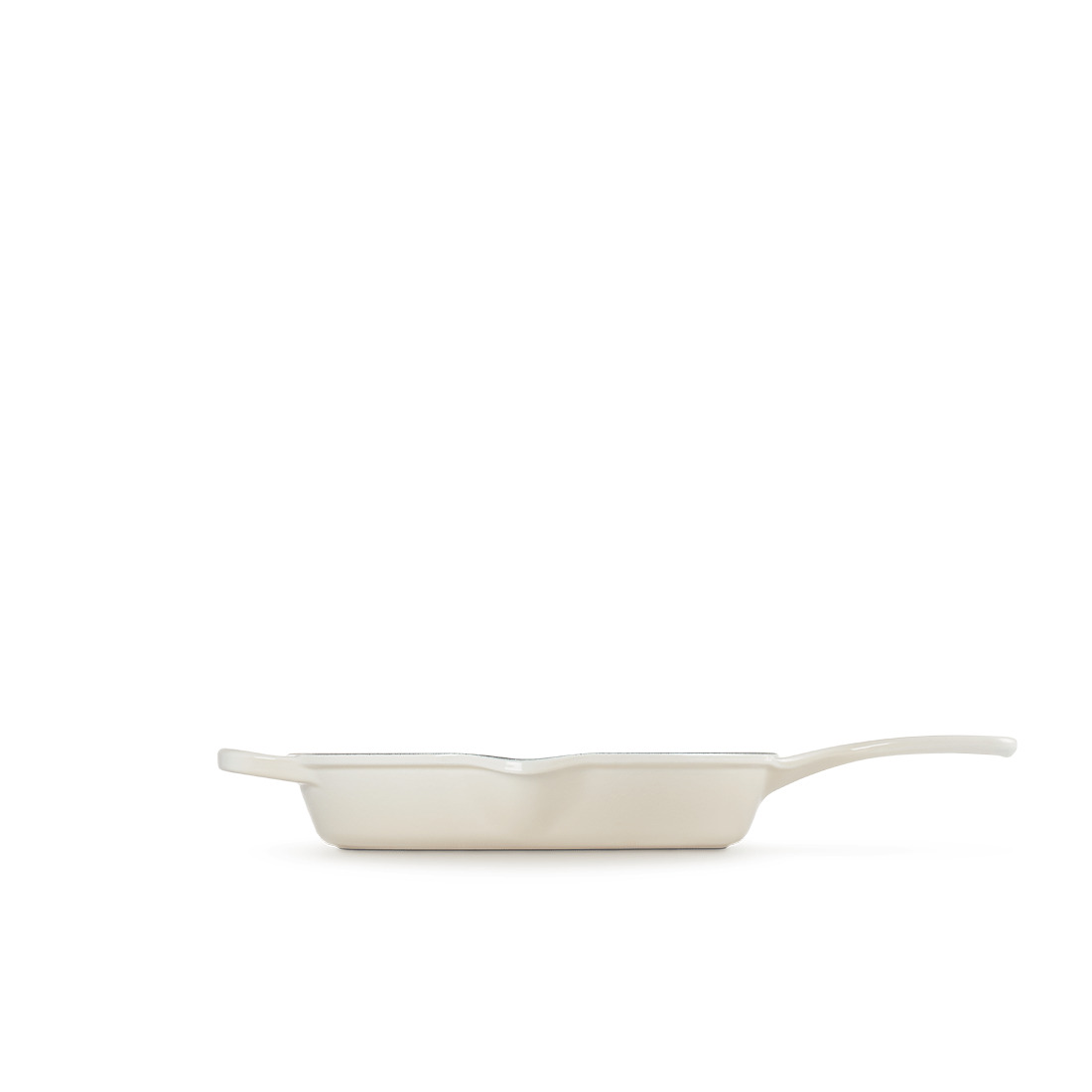 Le Creuset, Gusseisen - Brat- und Servierpfanne hoch Signature, 26 cm/ 2 ltr., Fb. Meringue