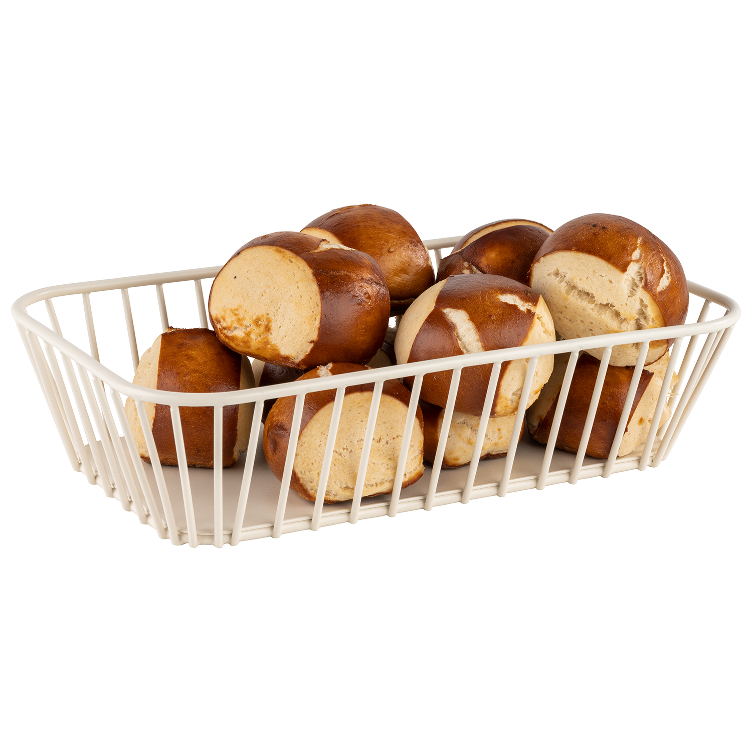 GN 1/4 Korb URBAN 26,5 x 16,2 cm, H: 7,5 cm Metall Farbe: whisper white