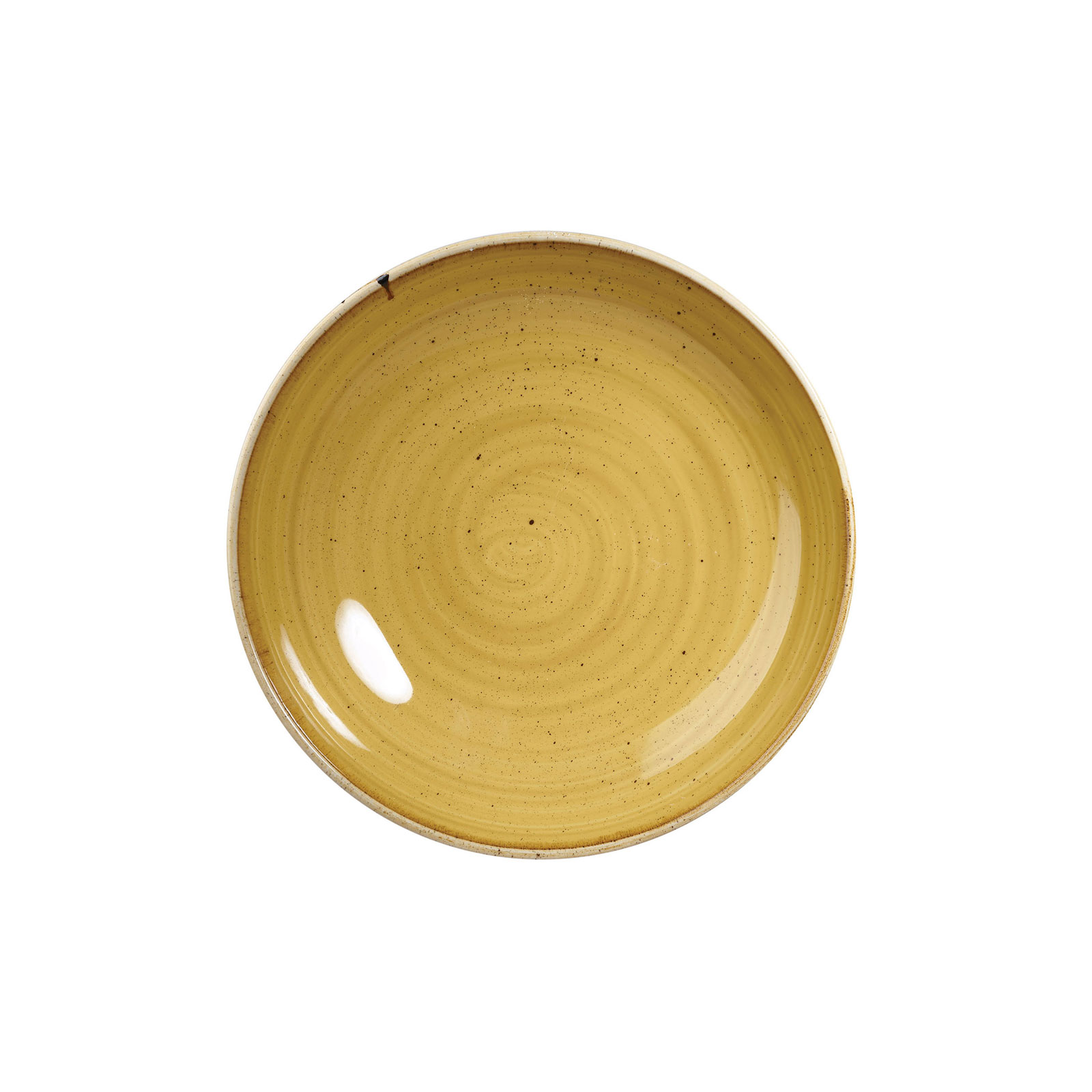 Churchill, Stonecast : Mustard Seed Yellow - Teller flach Coup, 16,5 cm