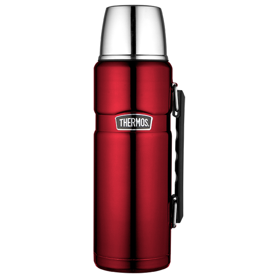 Isolierflasche Thermos Stainless King m. Tragegriff, Inhalt: 1,2 ltr., Cranberry