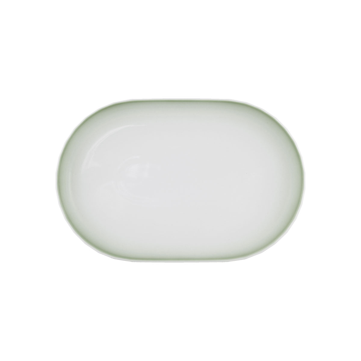 Bauscher, Edge : Gradient Sage 700745 - Platte oval, 24 x 16 cm