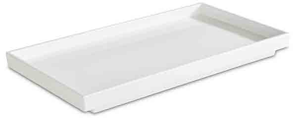 GN 1/3 Tablett ASIA PLUS 32,5 x 17,6 cm, H: 3 cm, Melamin, außen: weiss, matt