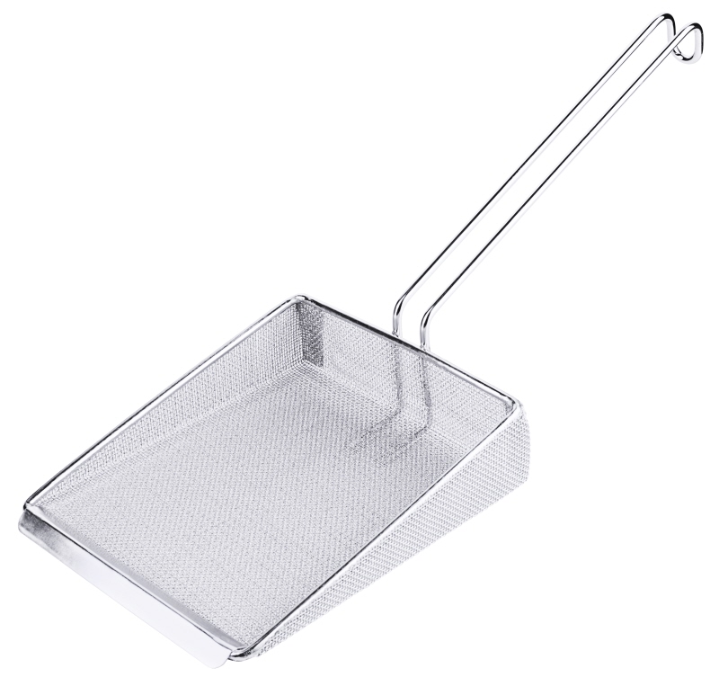 Ölfilterschaufel, fein, Edelstahl, 21 x 17 cm, Stiellänge: 27 cm