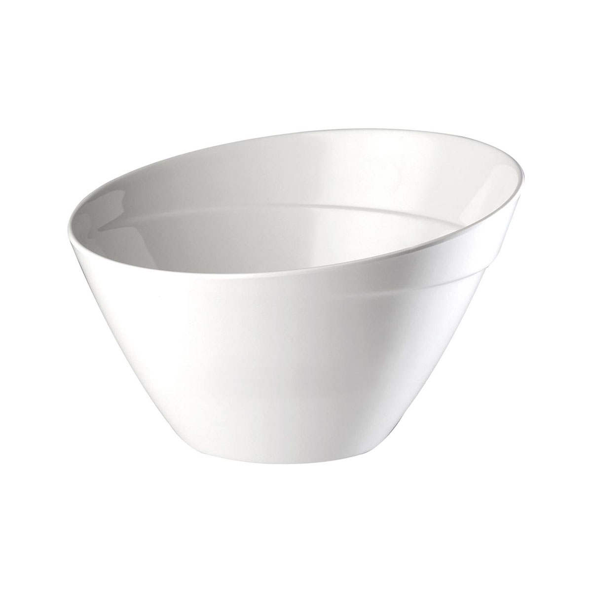 Schale FRIENDLY, PET, uni, weiss, D: 21 cm, H: 13 cm, I: 1,5 ltr.