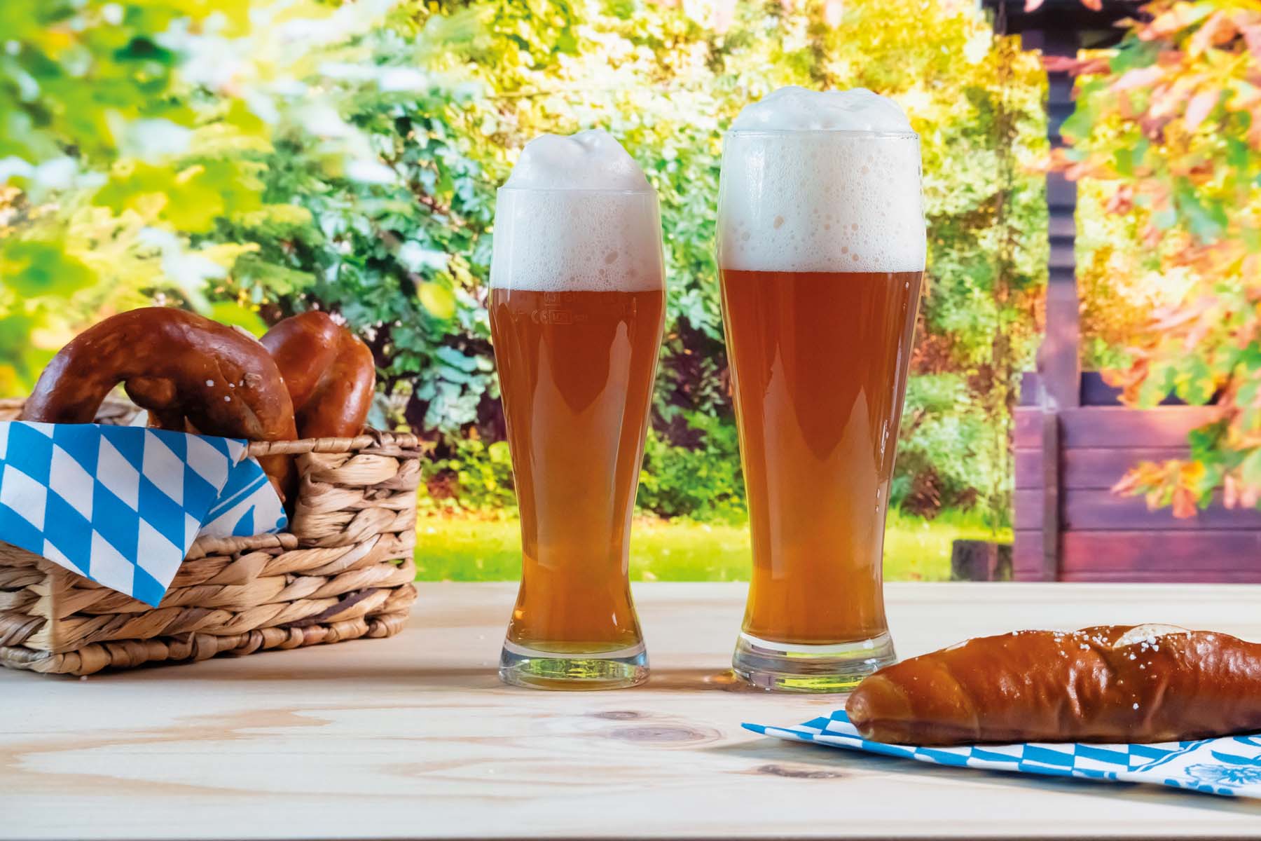 Weizenbierglas klein Bayern 45 cl m. Füllstrich 0.3 ltr. |-|, Inhalt: 450 ml, H: 200 mm, D: 73 mm