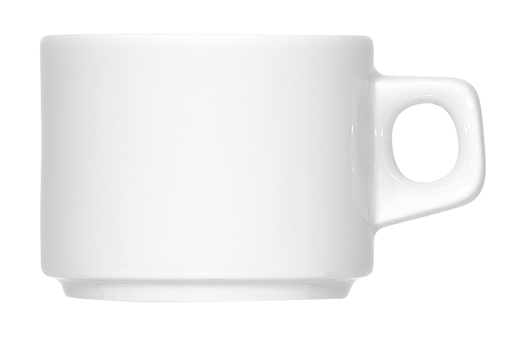 Bauscher, B1100 - Kaffee-Obere stpb., weiss, uni, 0,18 ltr.