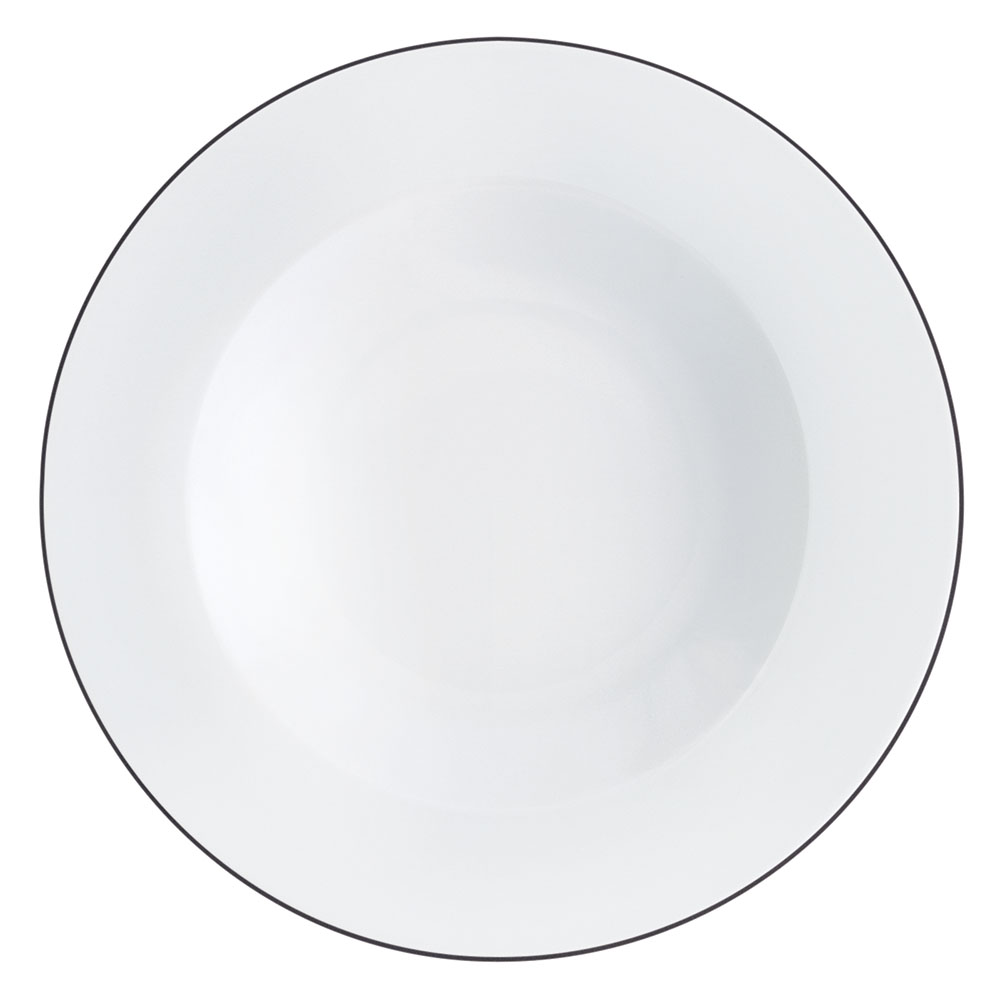 Kahla, Pronto Line : Pure Black - Suppen-, Salatteller 22 cm