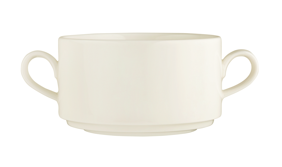 Seltmann Weiden, Maxim - Suppen-Obere m. 2 Hkl., creme, uni, 0,27 ltr.