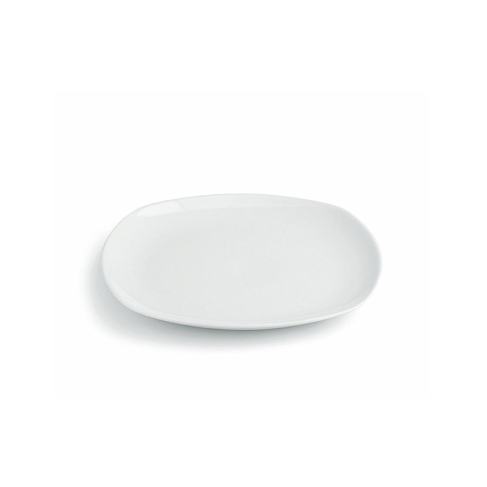 Tognana, Square - Teller flach, quadratisch, uni, weiß, 19 x 19 cm