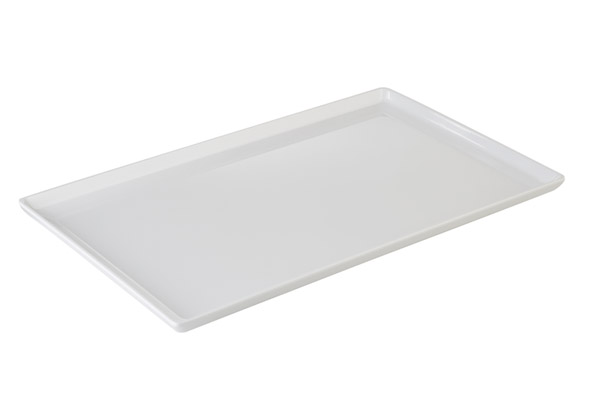 Tablett GN 1/1 FLOAT 53 x 32,5 cm, H: 3 cm, Melamin, weiss
