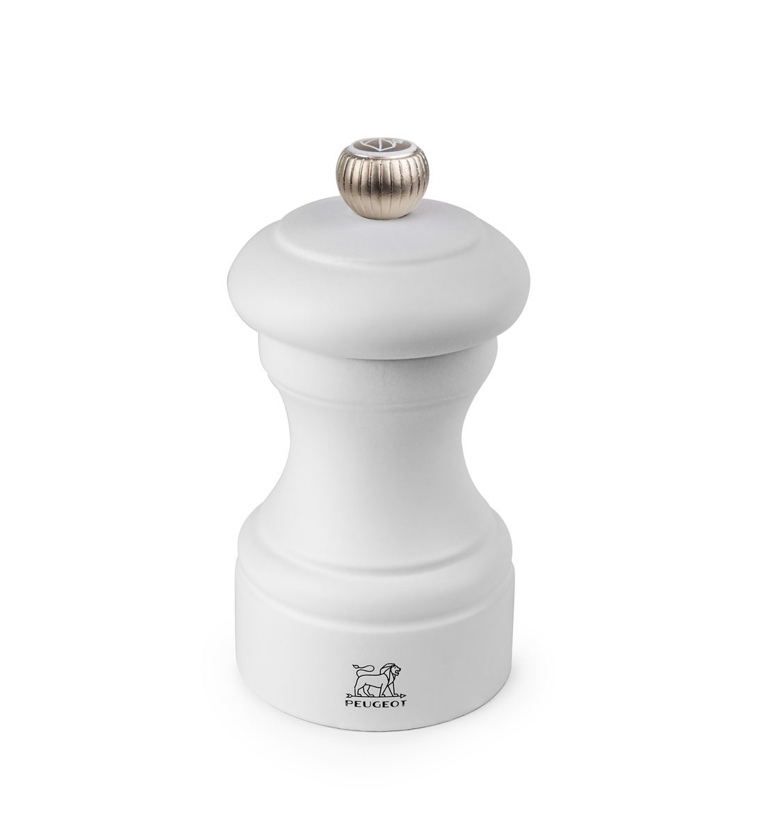 Peugeot : Bistro Duo  - Pfeffer- und Salzmühle, manuelle Buchenholz-Mühle, Größe: 10 cm, Farbe: schwarz und weiss