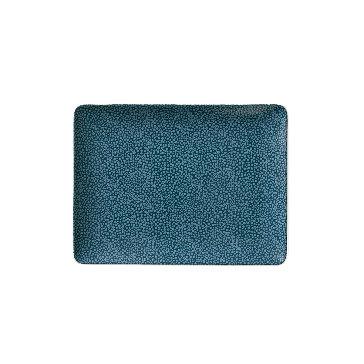 Bauscher, Purity : 426075 Pearls Ocean - Platte rechteckig Coup, bonewhite, 20 x 15 cm