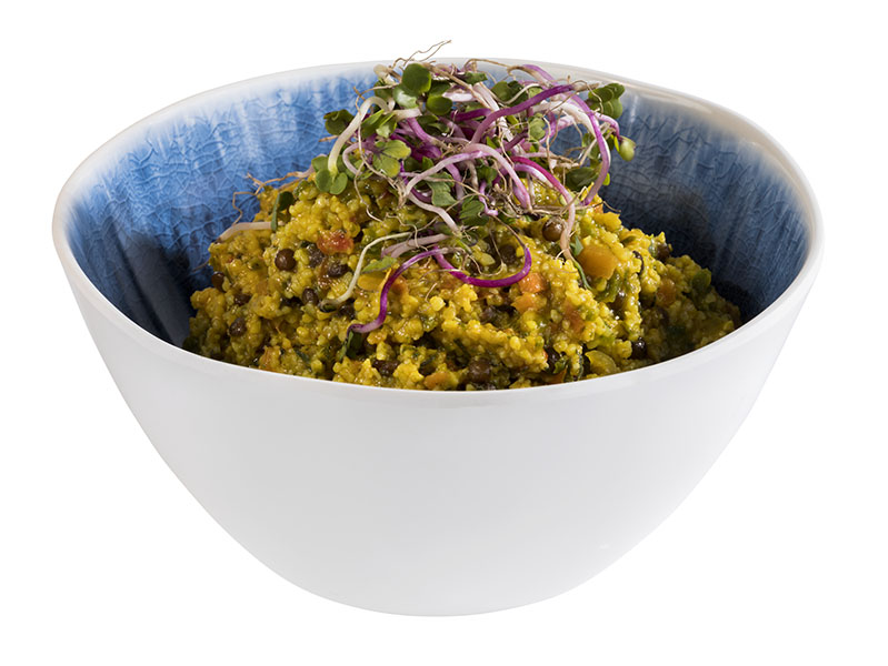 Schale BLUE OECEAN, Melamin, D: 15 cm, H: 7,5 cm, I: 0,6 ltr., innen: Dekor, blau außen: weiss