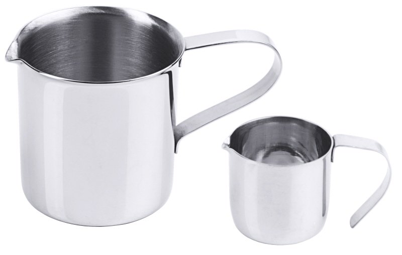 Sahnekännchen, geschlossener Griff, Edelstahl, I: 0,05 ltr., D: 4 cm, H: 4 cm