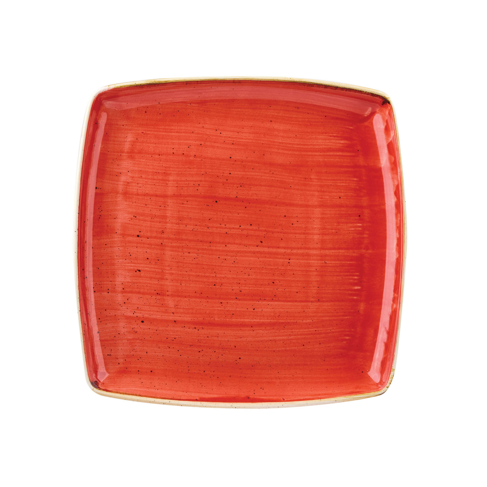 Churchill, Stonecast : Berry Red - Platte tief quadratisch 26,8 x 26,8 cm