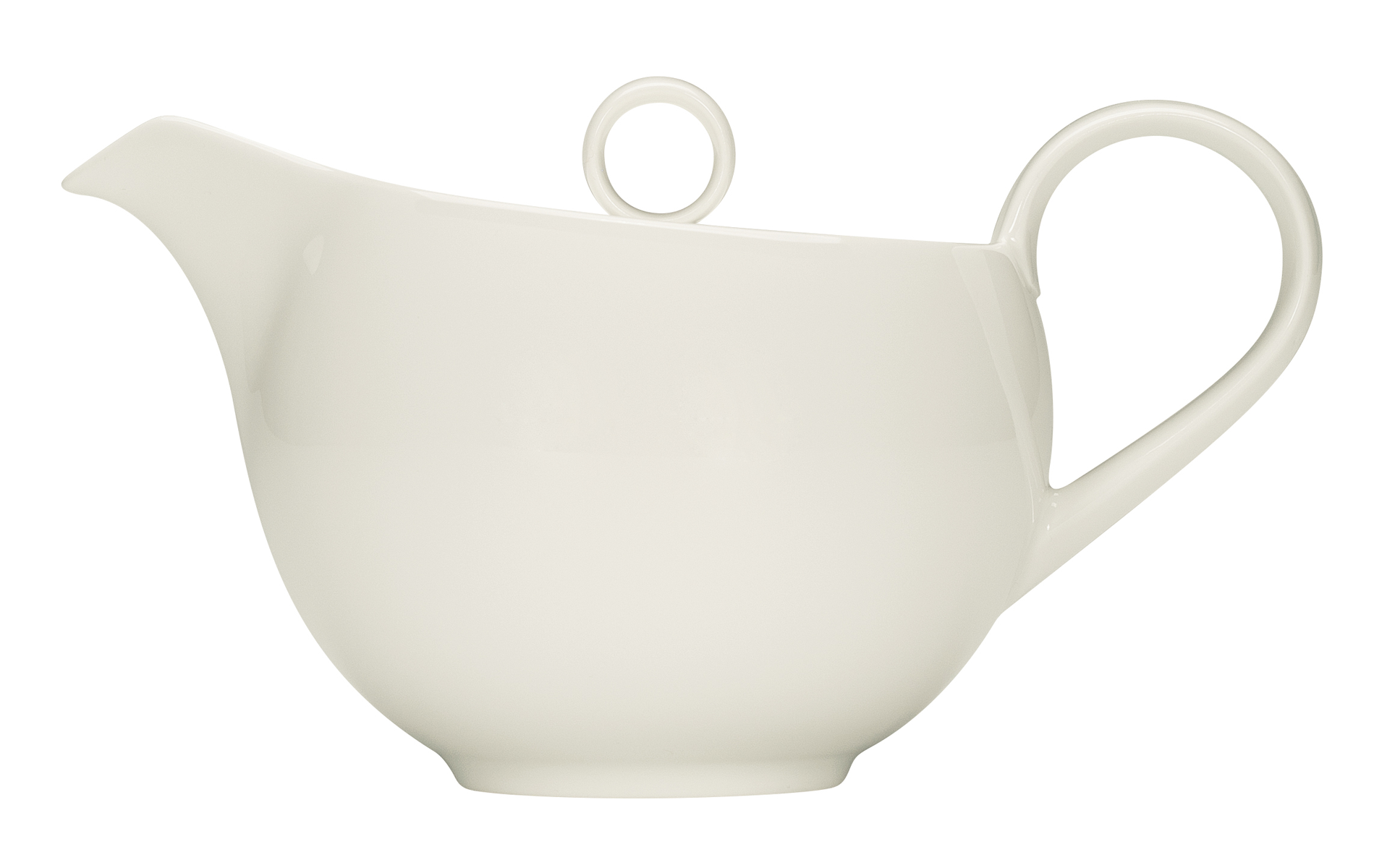 Bauscher, Purity - Teekanne m. Deckel, bonewhite, uni, 0,40 ltr.