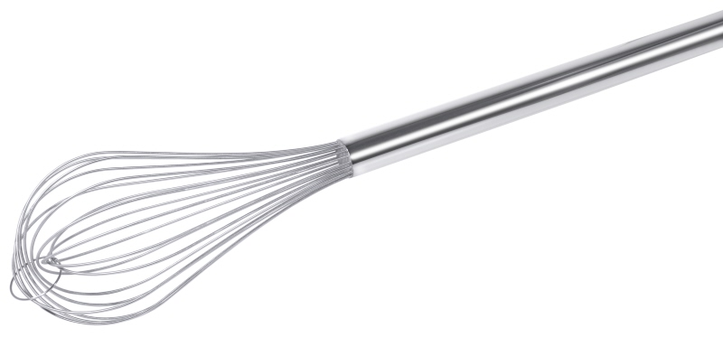 Kesselbesen, 20 Drähte, Edelstahl, L: 115 cm, D: 2,5 mm, Stiel: 85 cm