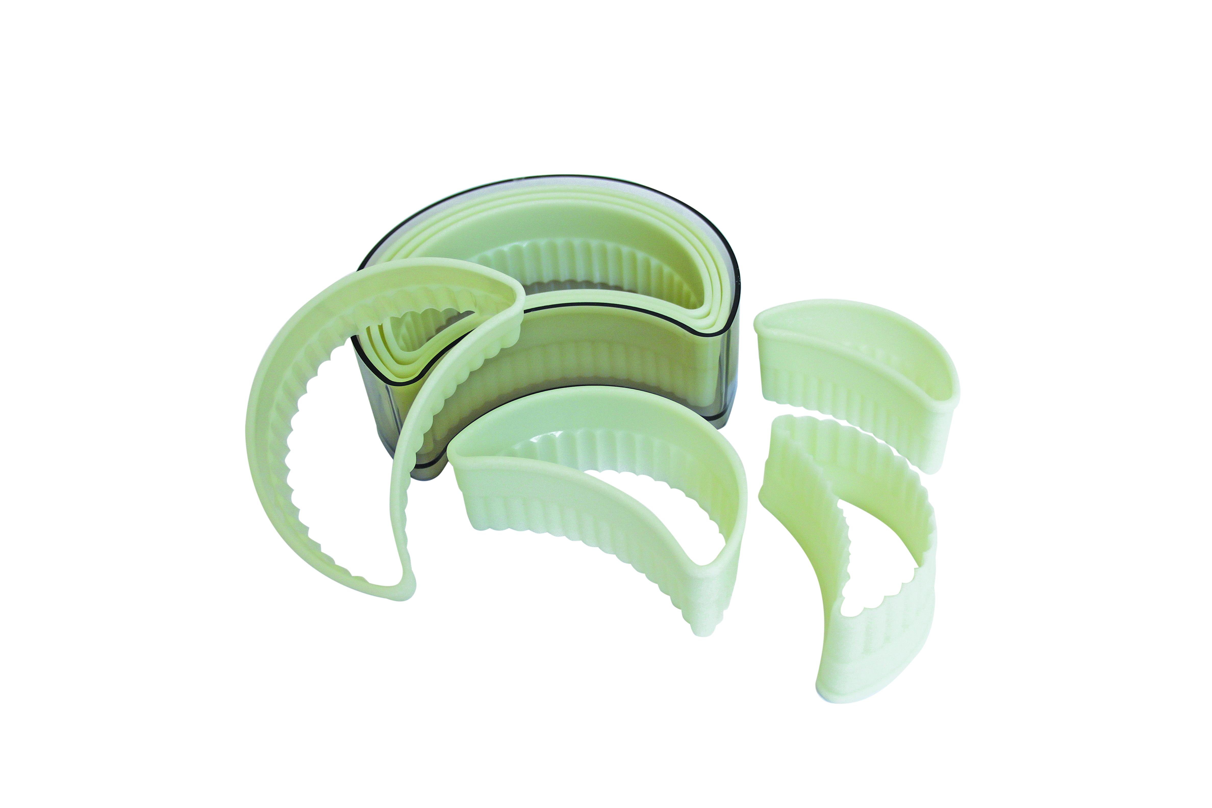 Ausstechersatz Halbmond, gezackt 7-teilig