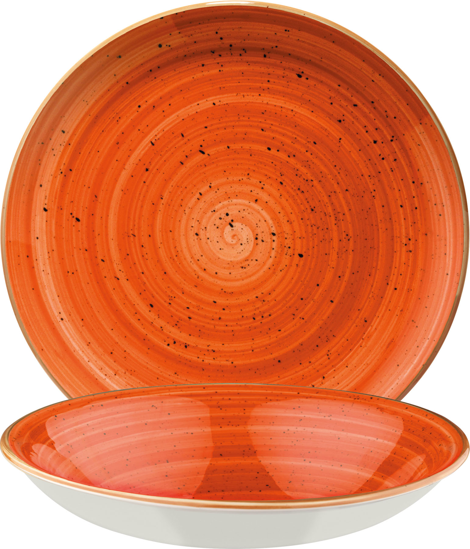 Aura, Terracotta : Gourmet Teller tief Coup, 20 cm/ 0,5 ltr.
