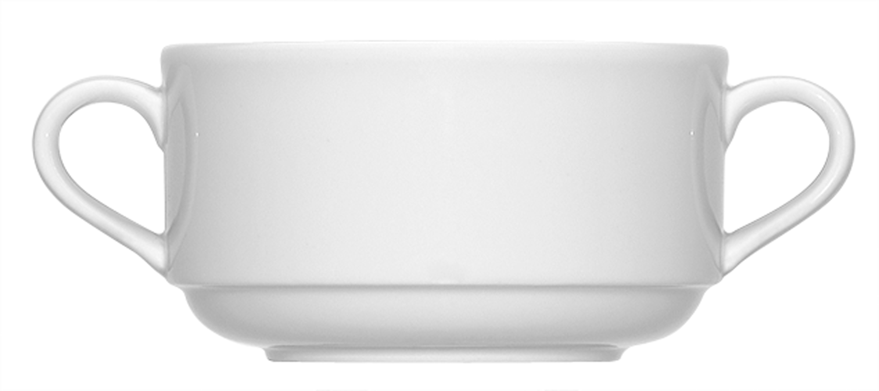 Bauscher, Maitre - Suppen-Obere stpb. m. 2 Hkl., weiss, uni, 0,27 ltr.