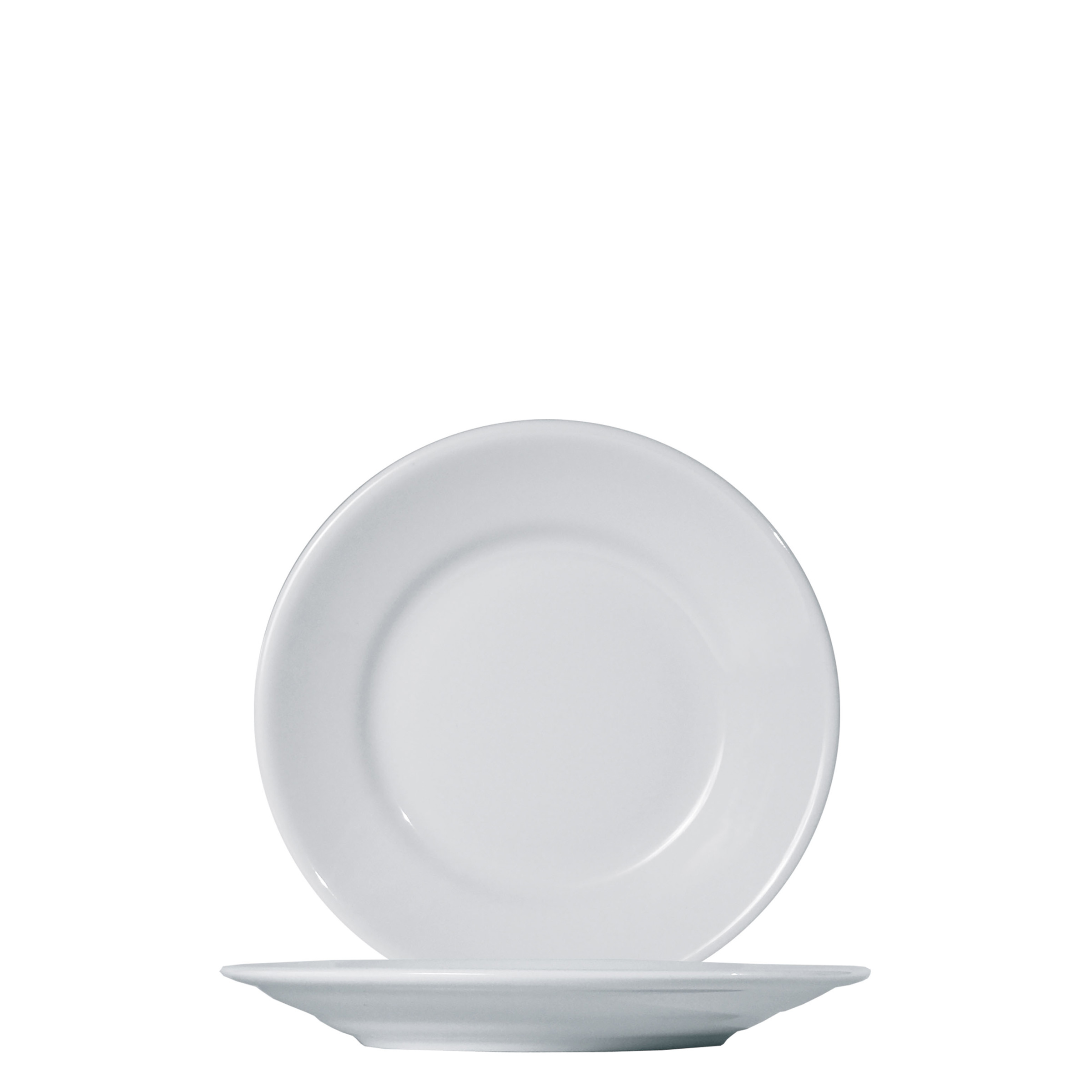Saturnia, Tivoli - Teller tief Fahne, weiss, uni, 23,5 cm