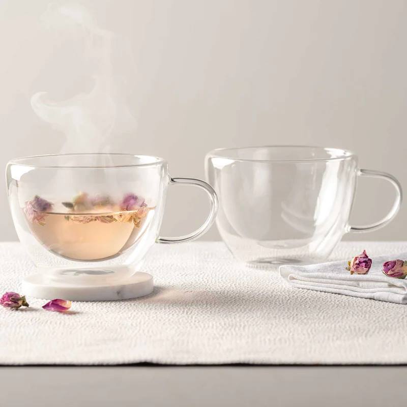 Leonardo, Duo : Tee-Tasse doppelwandig, 2er-Set, Inhalt: 360 ml, D: 11 cm, H: 10 cm