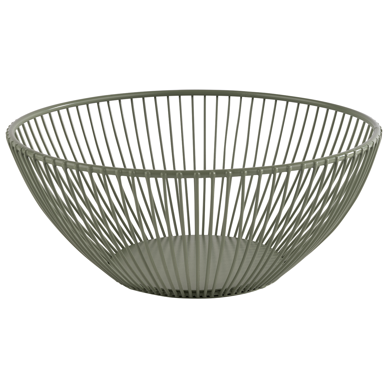 Korb SVART, Metall, D: 20 cm, H: 8 cm, Farbe: smoke green