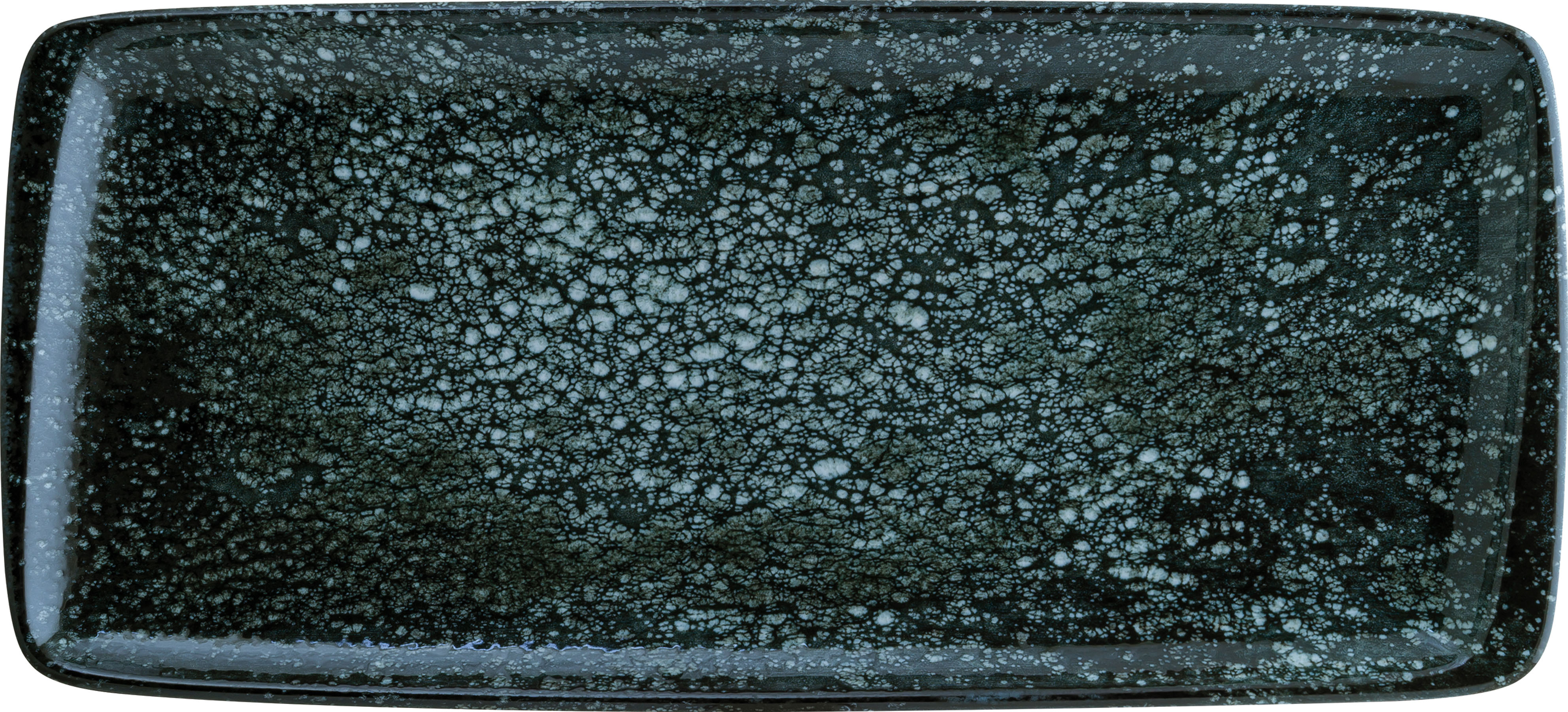 Cosmos, Black : Moove Platte rechteckig, 34 x 16 cm