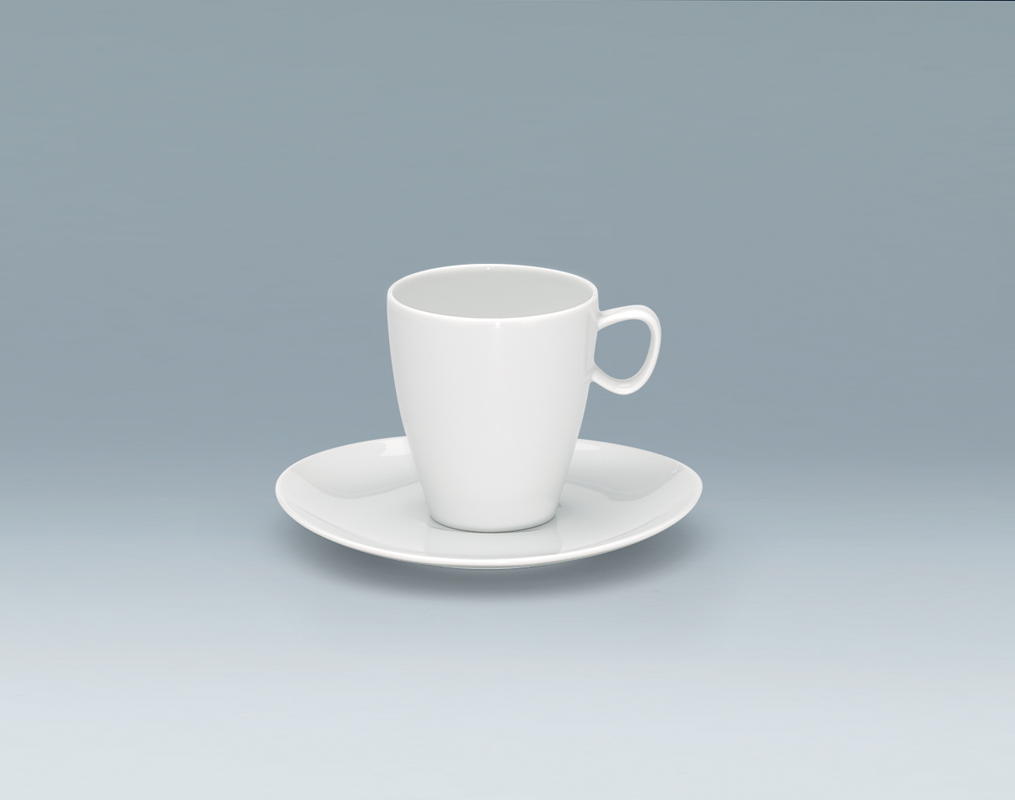 Schönwald, Grace - Kaffee-Obere hoch, weiss, uni, 0,28 ltr.