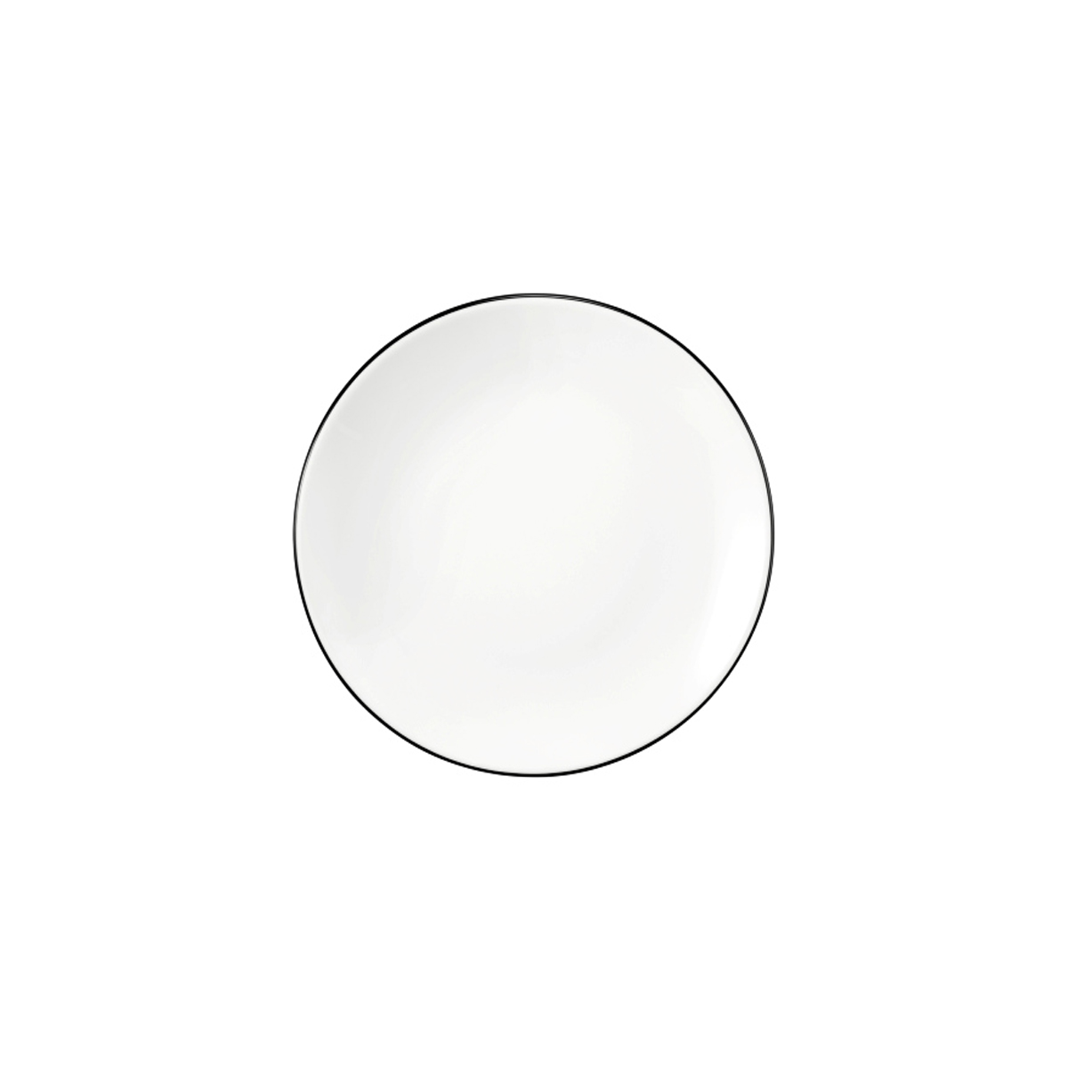 Seltmann Weiden, Modern Life : 10826 Black Line - Brotteller rund 5196, 15,5 cm