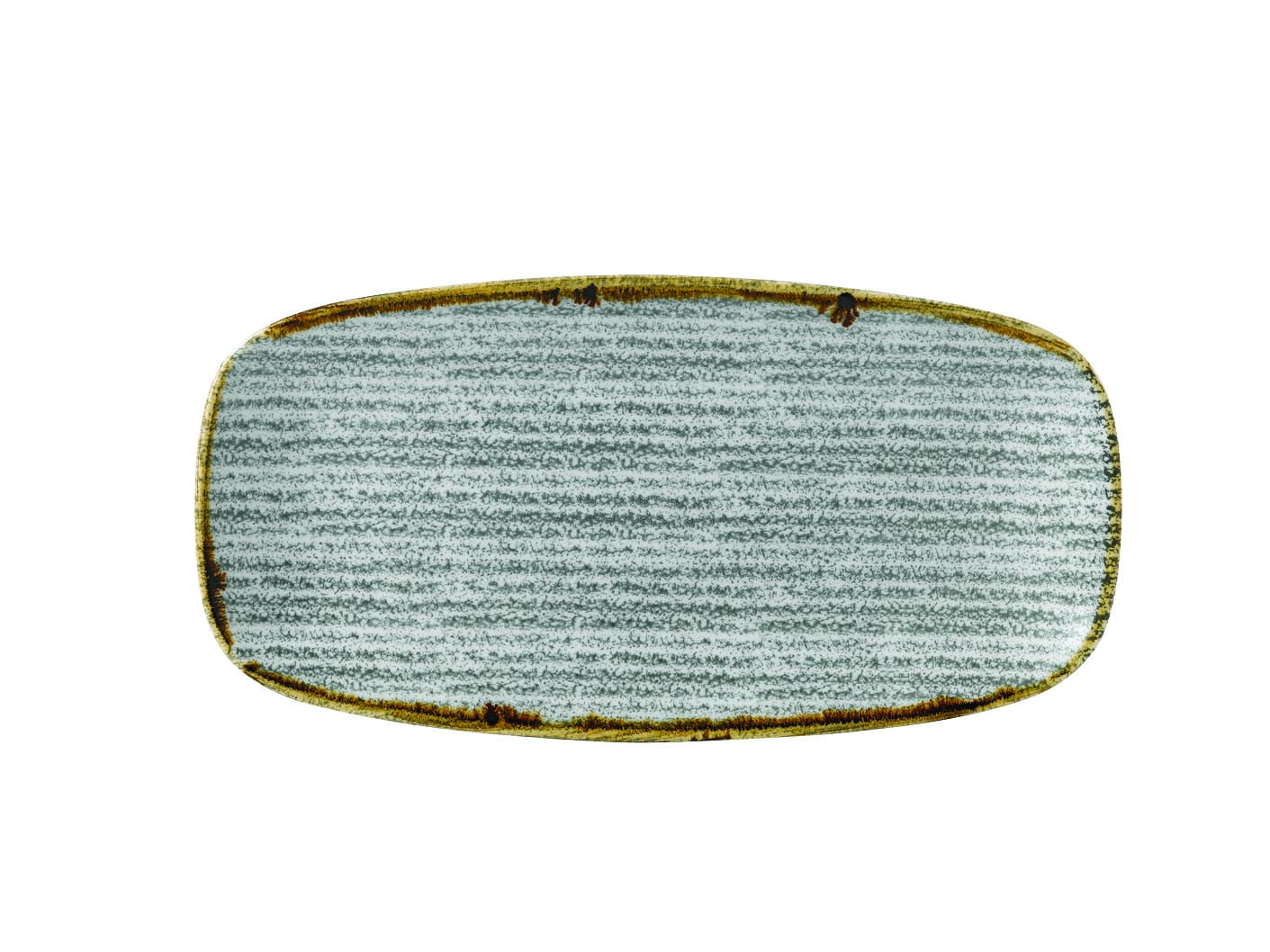 Churchill, Homespun : Stone Grey - Chefs Platte rechteckig 35,5 x 18,9 cm