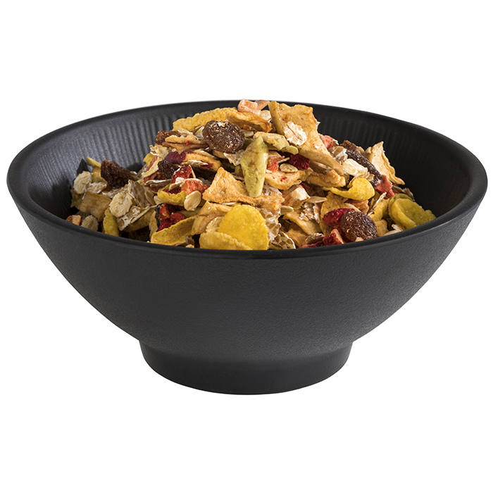 Schale NERO, Melamin, D: 16 cm, H: 6,5 cm, Fb. schwarz