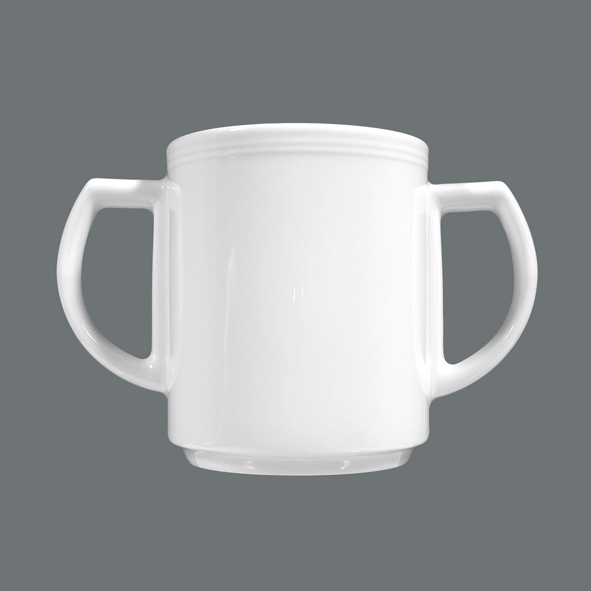 Seltmann Weiden, Vitalis - Kaffeebecher m. 2 Hkl., weiss, uni, 0,30 ltr.