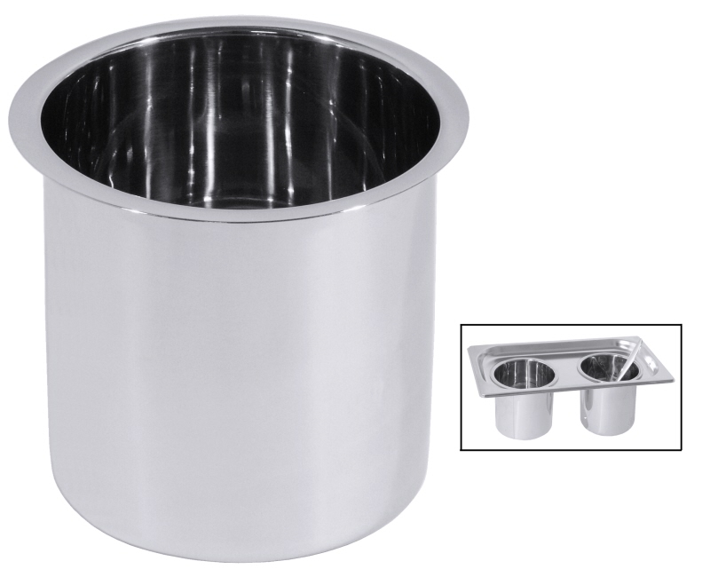 Saucentopf für Saladette, Edelstahl, I: 0,8 ltr., D: 10 cm, H: 10,5 cm