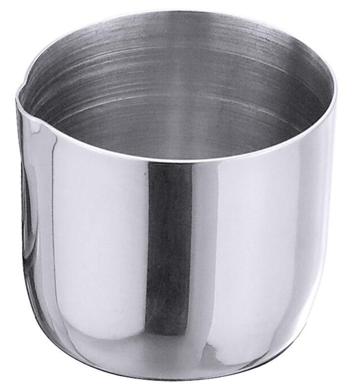 Sahnekännchen, mit Ausgussschnappe, Edelstahl, I: 0,03 ltr., D: 3,5 cm, H: 3,2 cm