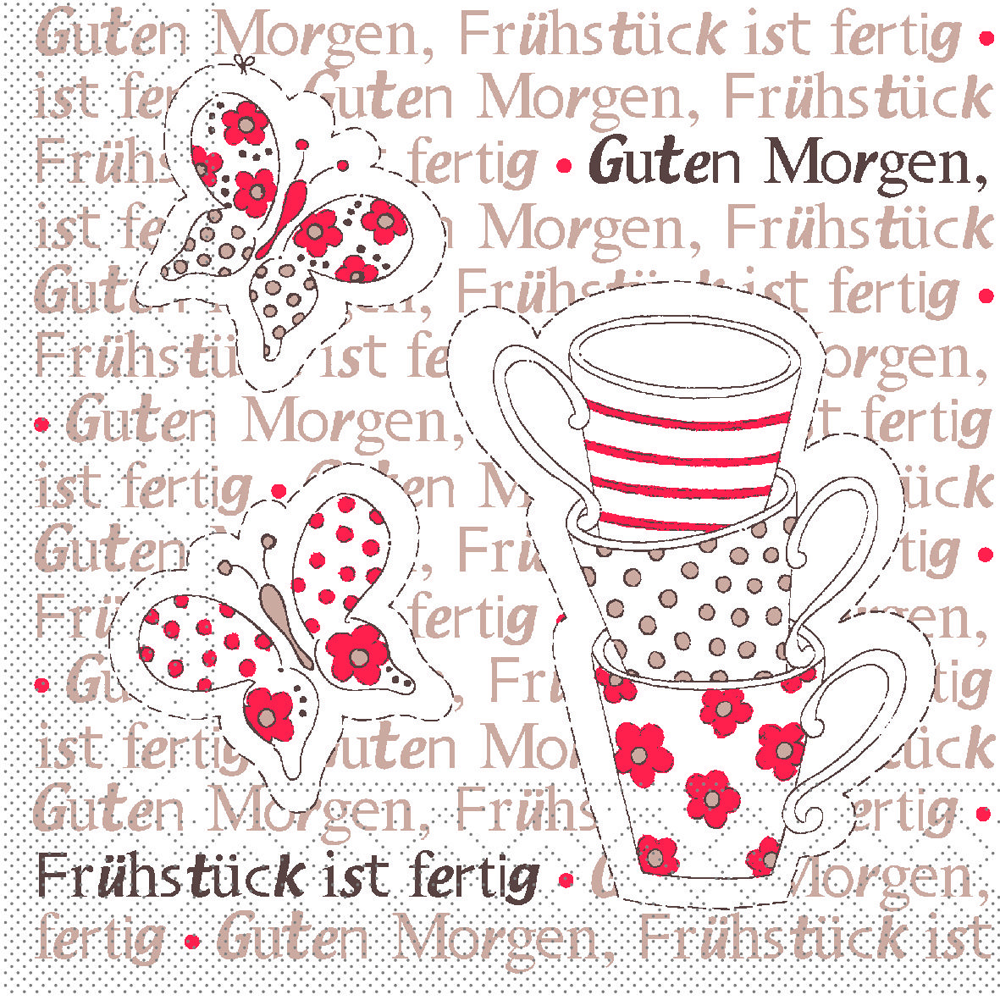Servietten - FRÜHSTÜCK IST FERTIG Tissue