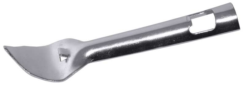 Konservenöffner, groß, verchromter Stahl, 17 x 4 cm