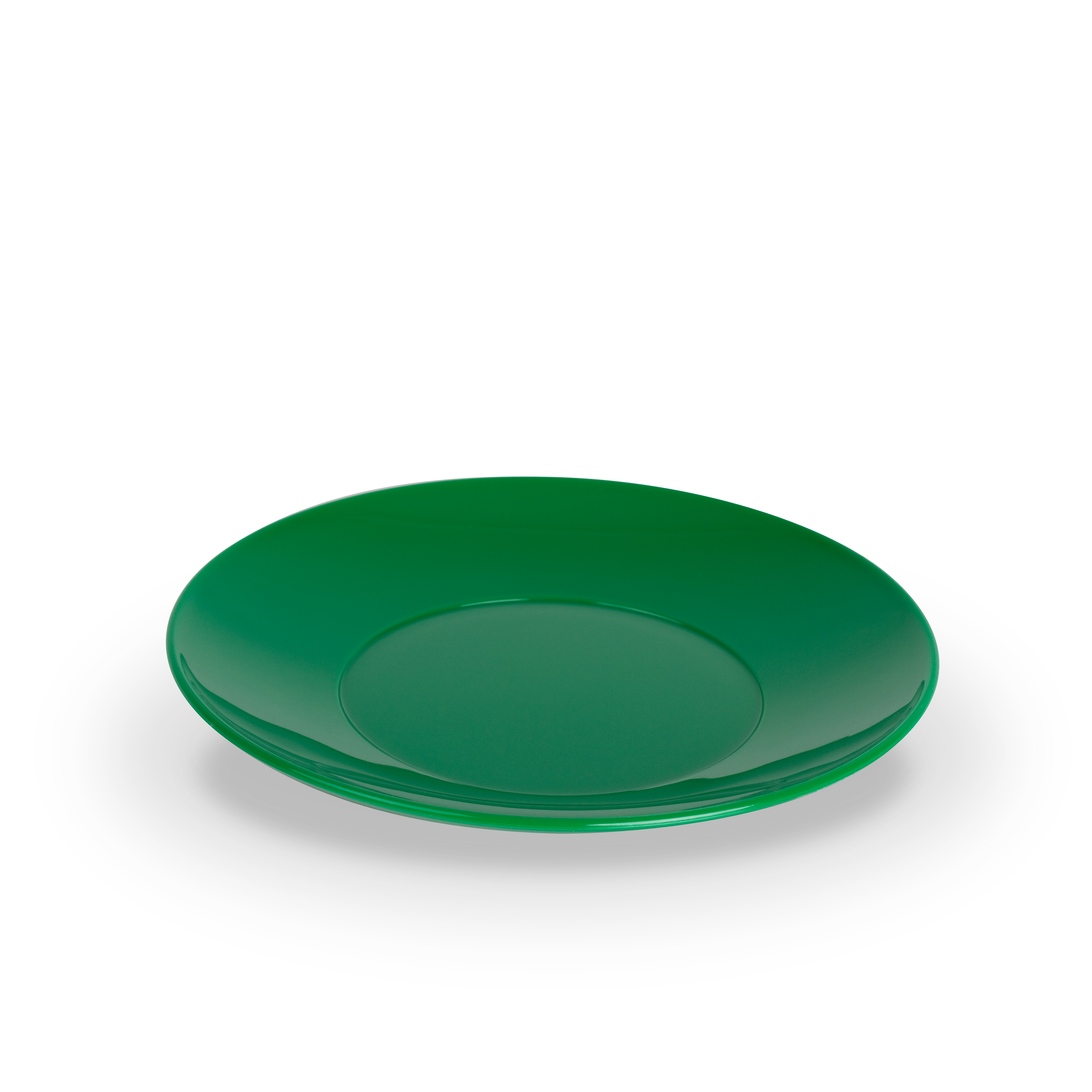 Untertasse PC, uni, grün, D: 13,5 cm