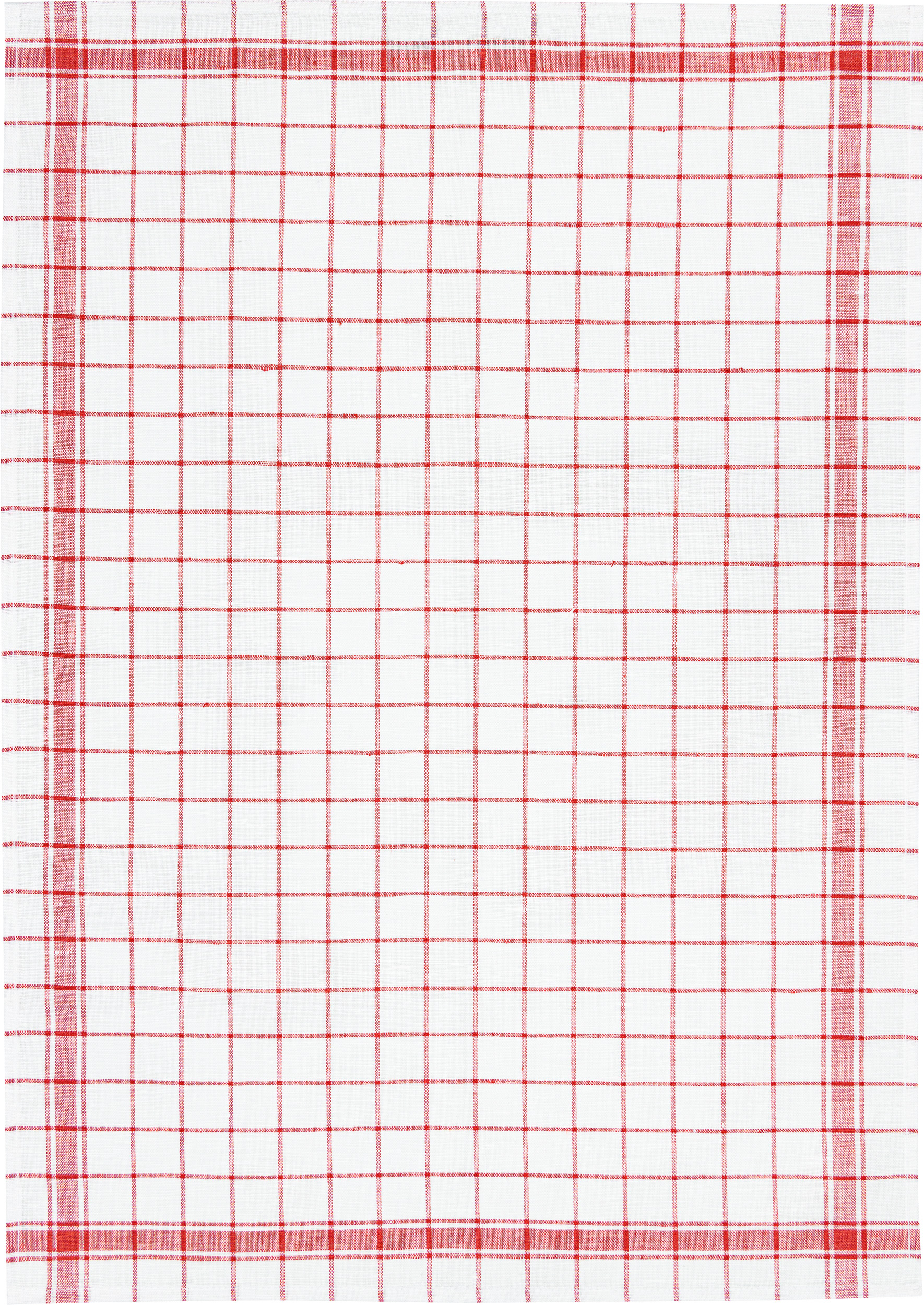 Gläsertuch - Halbleinen Karo 50 x 70 cm