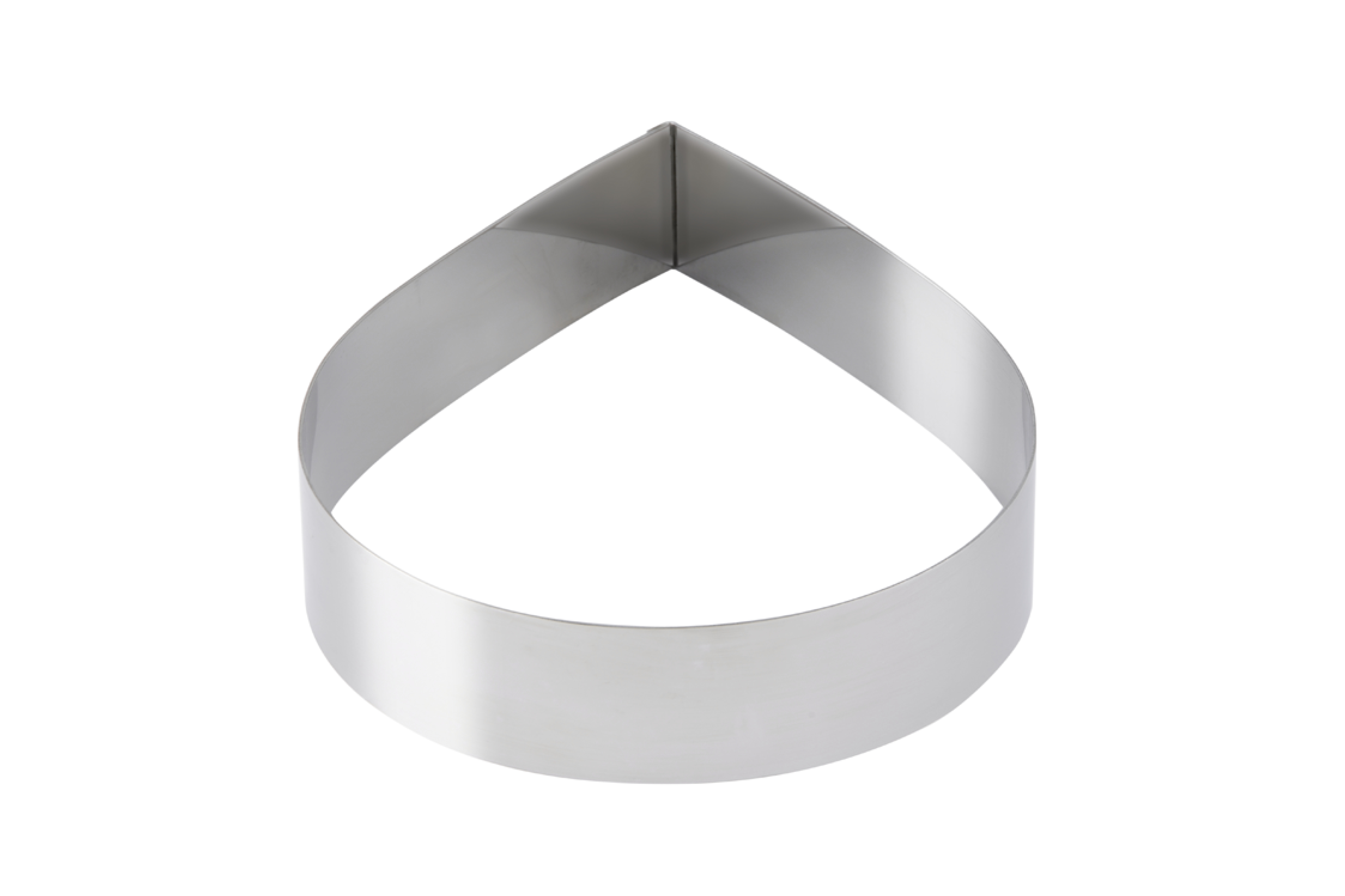 Dessert-, Tortenring Tropfen 200 mm, H: 5 cm