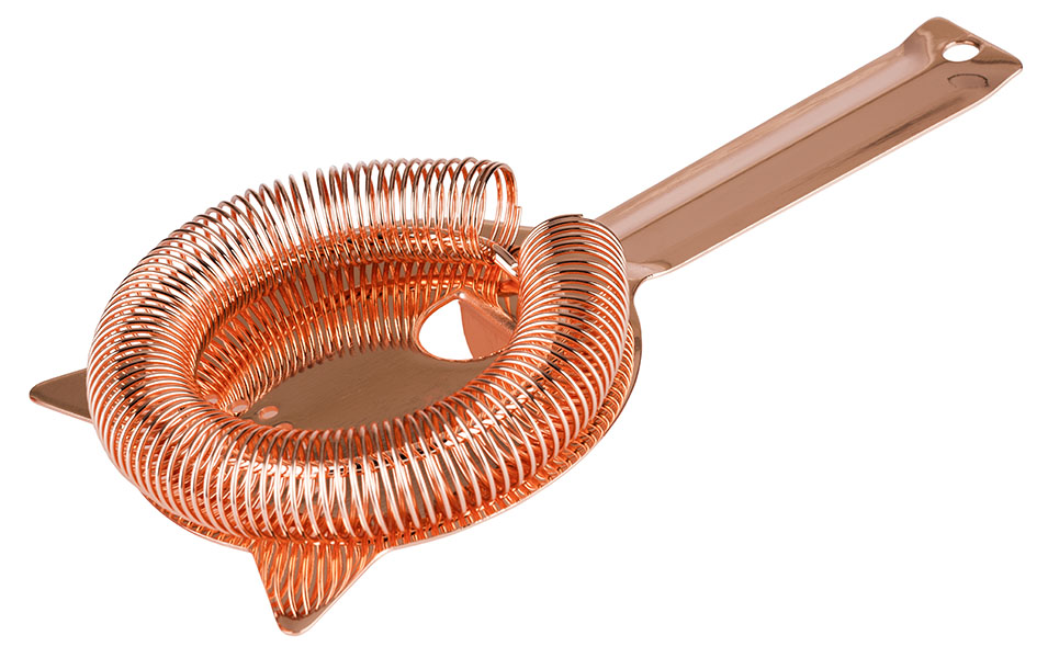 Barsieb D: 9 cm, Griff: 9 cm, Edelstahl, Farbe: copper-antique