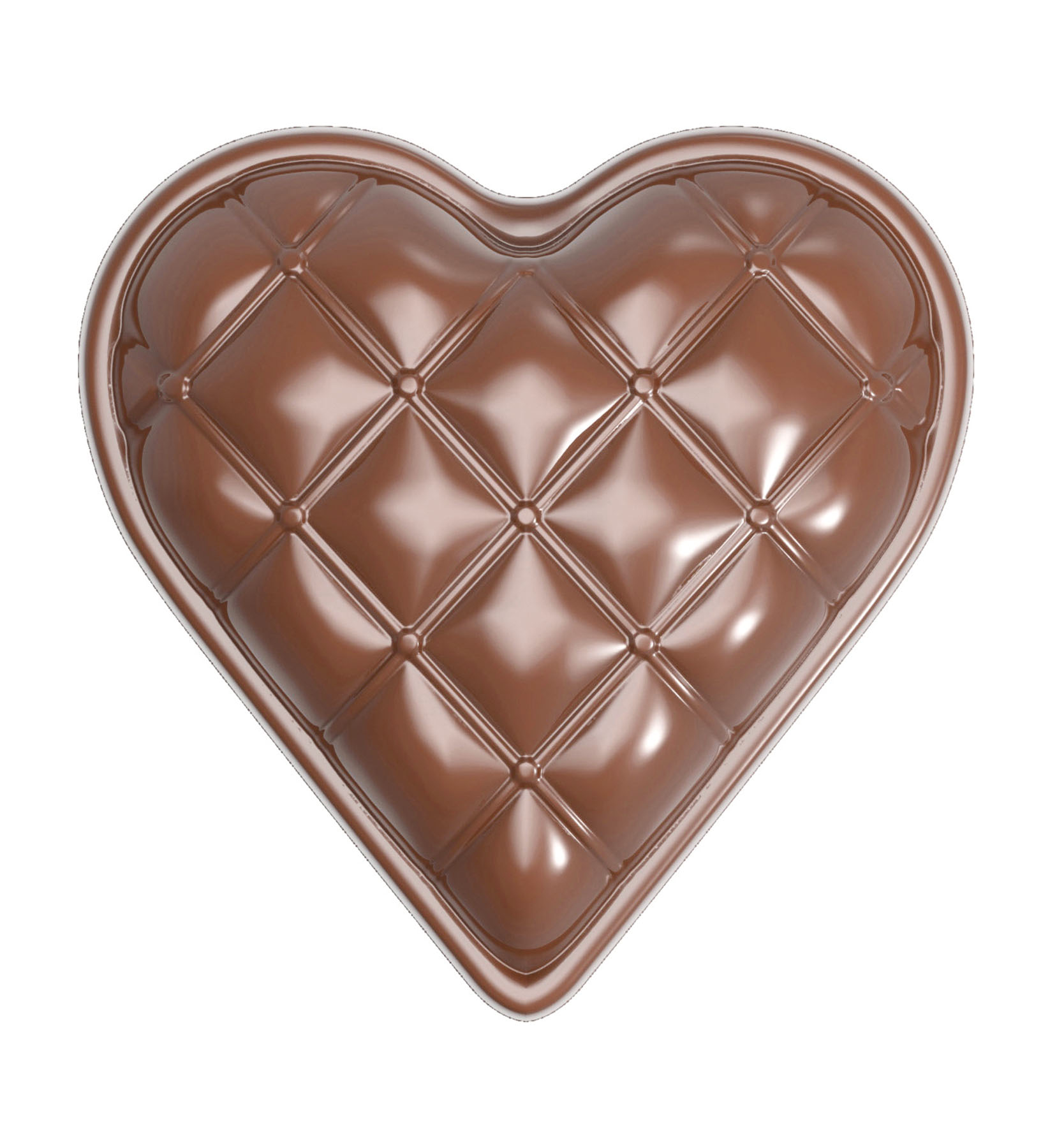 Schokoladen- Form Herz, 275 x 135 mm, 1 x 2 Stück 32,9 x 32,9 x 9,9 mm