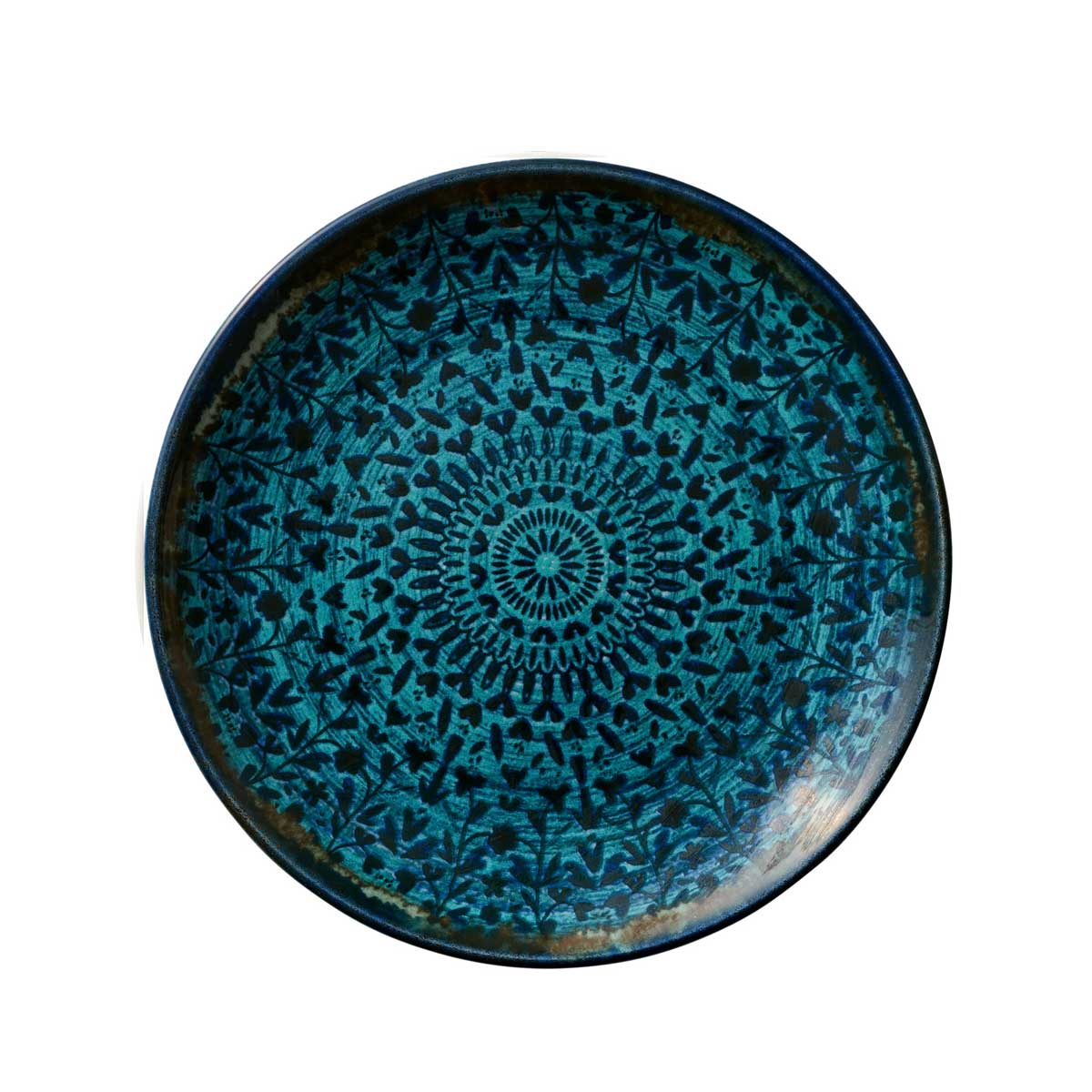 Heart & Soul, Mirage : Indigo - Teller flach rund coup, 25 cm