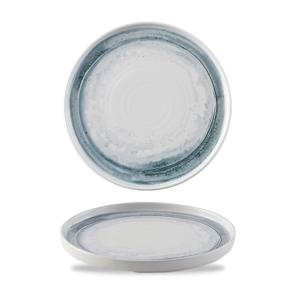 Dudson, The Maker's Collection : Finca Limestone - Teller flach mit erhöhten Rand, 26 cm