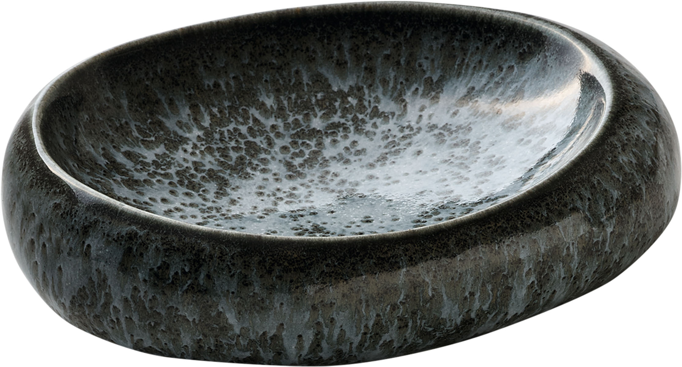 Playground, Steinzeug - BLUE PEARL : Schüssel, oval, 18 x 14 cm/ 0,22 ltr.